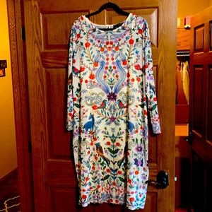 ELOQUII Floral Print Soft Mesh Dress Size 20